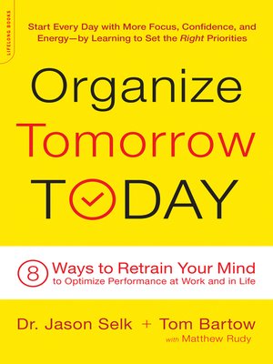 cover image of Organize Tomorrow Today